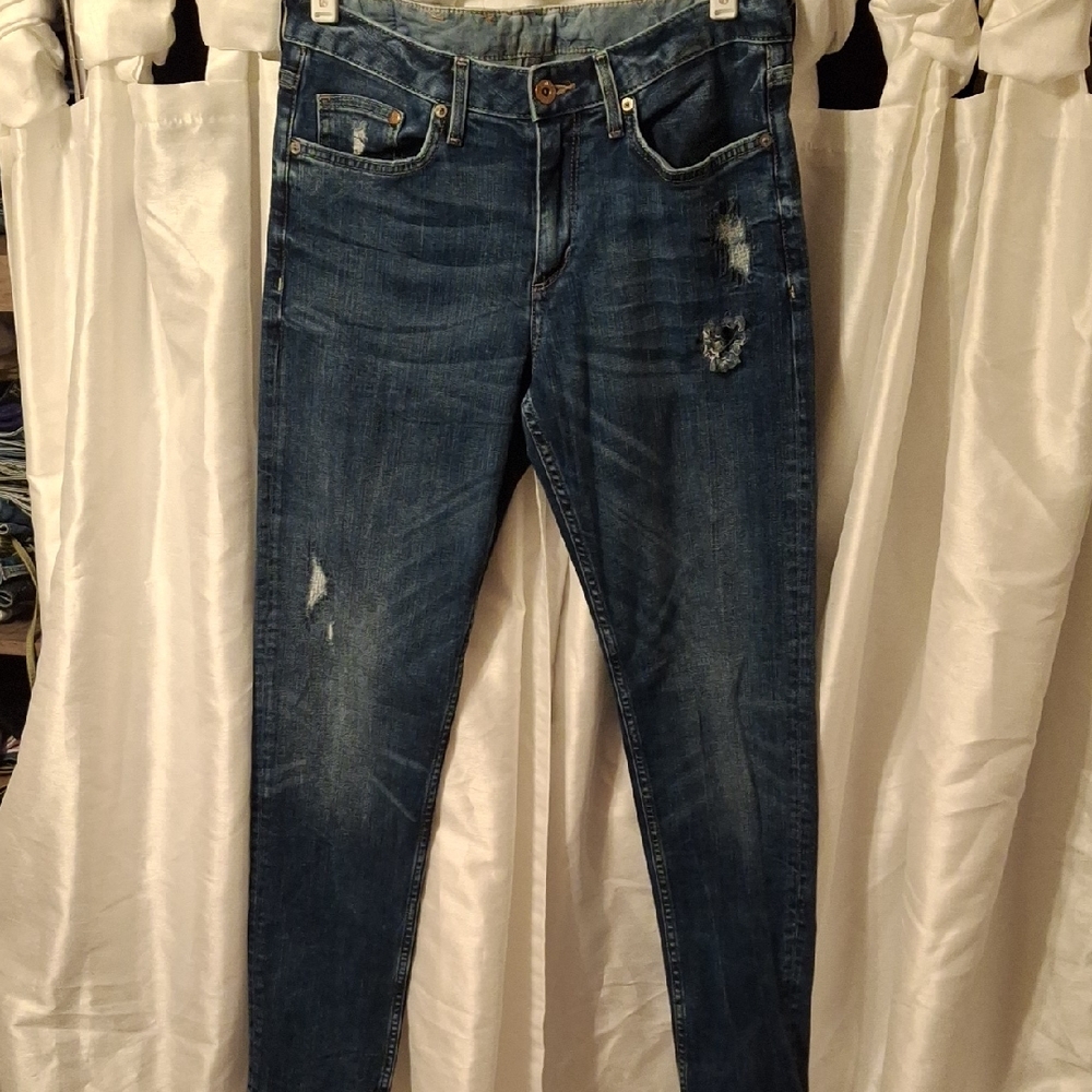 H&M Women's Dark Blue Boyfriend Jeans 26/32 💙💙💙💙